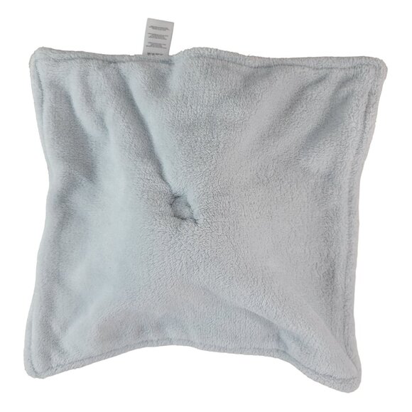 Nuby Rabbit Lovey Plush White Gray Blue 12" Square Long Eared Easter Bunny - Picture 9 of 11